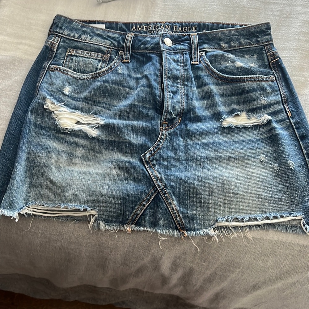 American eagle denim skirt
